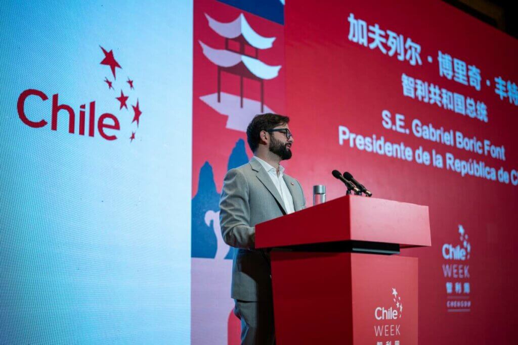 Presidente de Chile Gabriel Boric en China