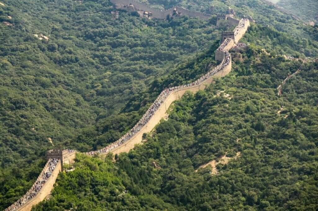 Vista de la Gran Muralla China