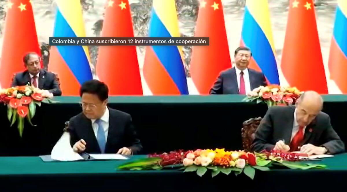 Firma de acuerdos entre Colombia y China