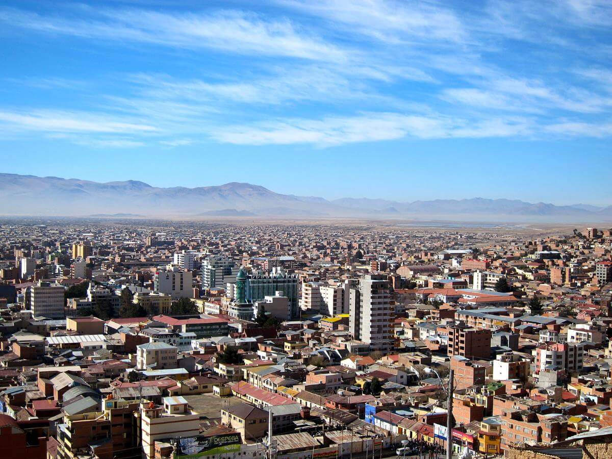 Vista de Oruro, Bolivia