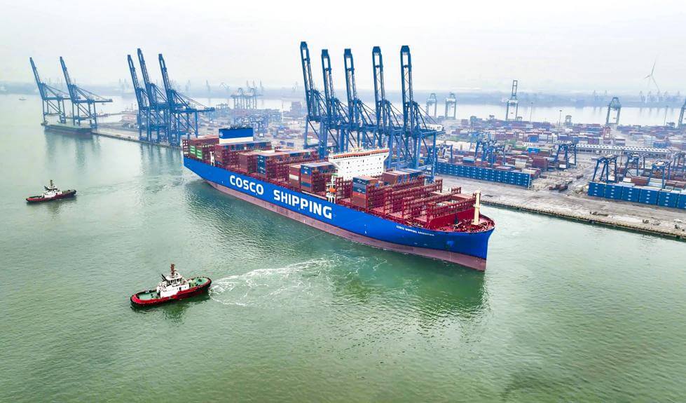 Nueva ruta marítima entre la ciudad China de Tianjin y Rio de Janeiro en Brasil 